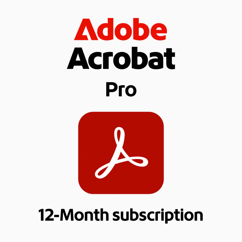 Adobe Acrobat Pro — abonnement 12 mois