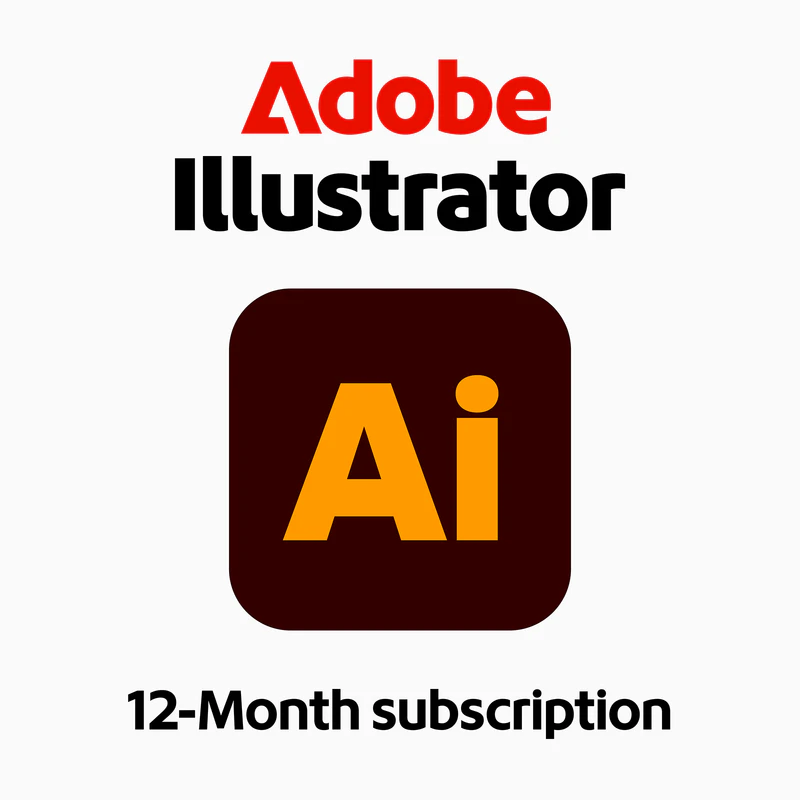 Adobe Illustrator — abonnement 12 mois