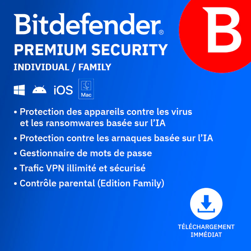 Bitdefender Premium Security Individual et Family