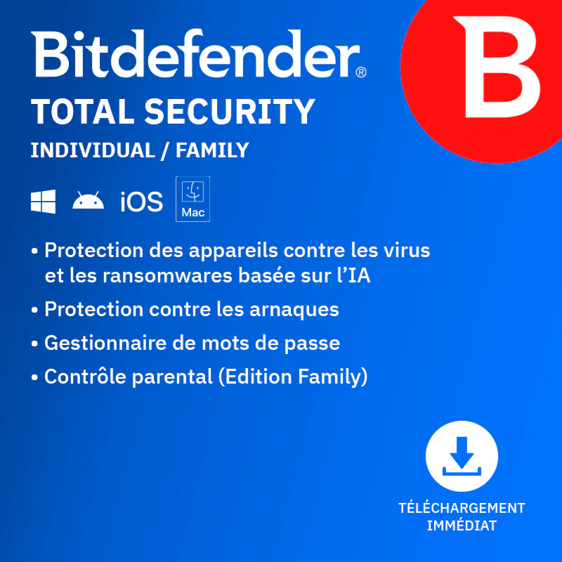 Bitdefender Total Security Individual et Family