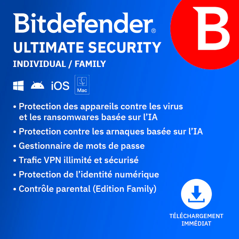 Bitdefender Ultimate Security Individual et Family